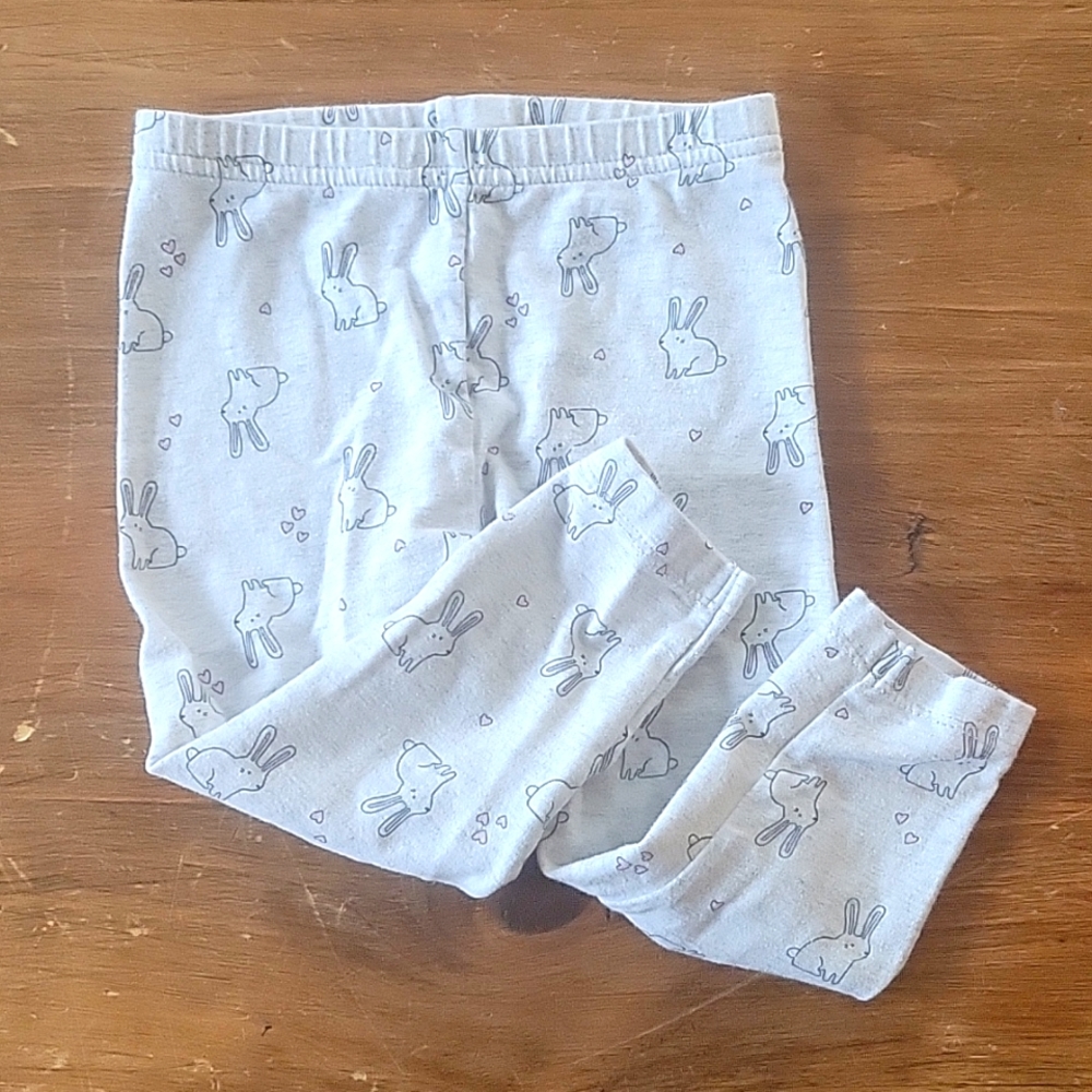 Bunny print leggings 18m